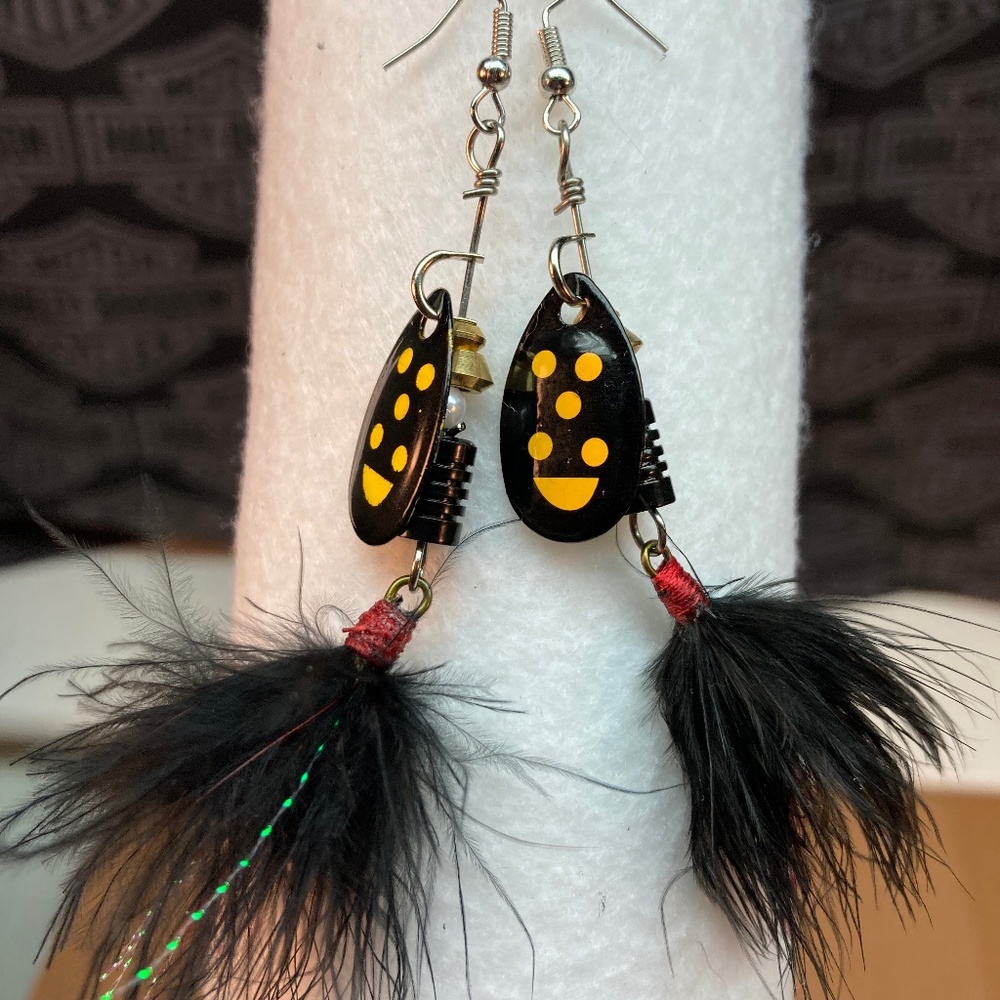 Fishing lure earrings